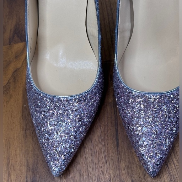 Marc Fisher Silver Pink Glitter Heel Garicky Stiletto Glenda - Picture 3 of 9